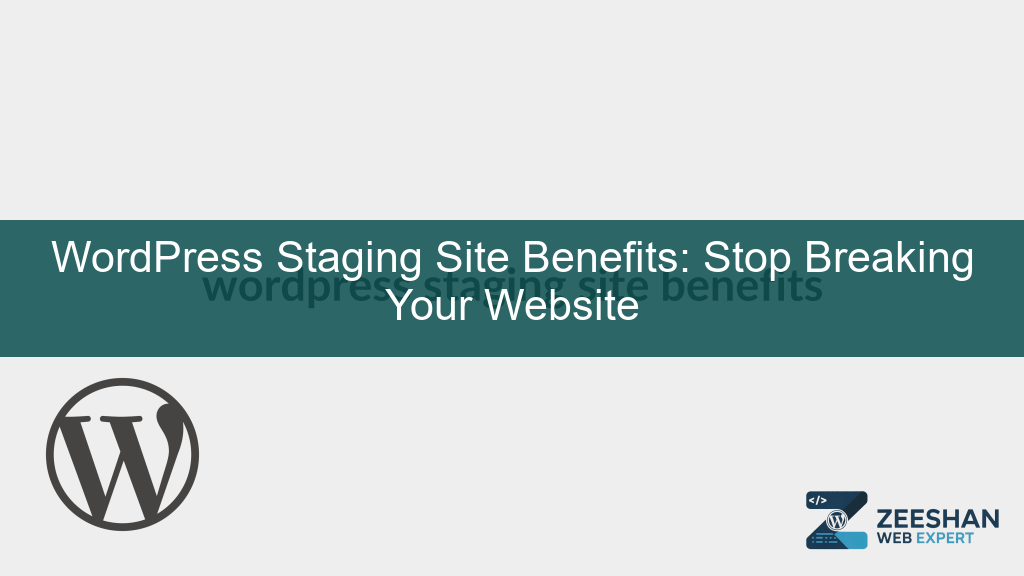wordpress staging site benefits - A developer comparing a staging site and a live WordPress website on two computer monitors.