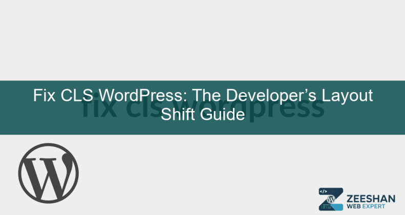 fix cls wordpress - A developer analyzing a website layout shift on a dual-monitor setup with Google PageSpeed Insights.