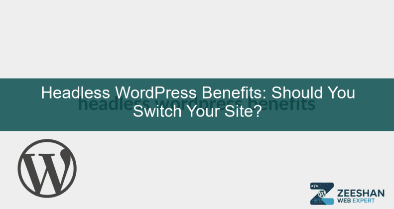 headless wordpress benefits - A developer coding a custom React frontend connected to a WordPress backend API.