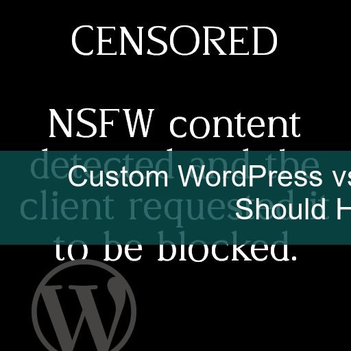 custom wordpress vs templates - A side-by-side comparison of a generic website layout and a high-end custom business site.