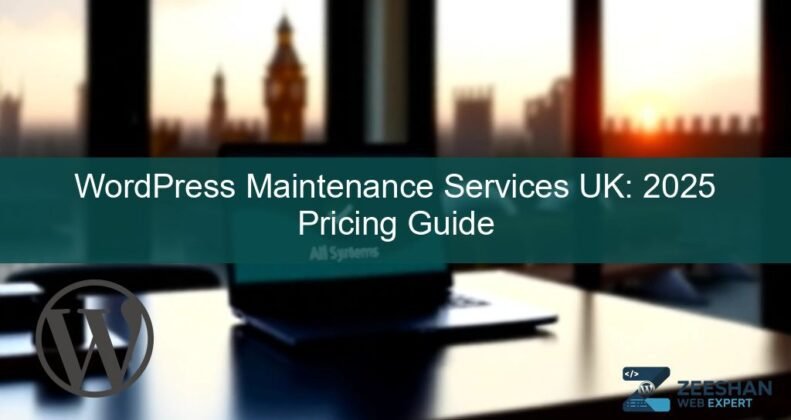 wordpress maintenance services uk - A professional developer monitoring a WordPress dashboard on a high-resolution monitor.