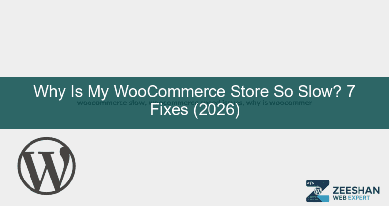 woocommerce slow — business owner looking frustrated at a loading spinner on a laptop screen with a store open