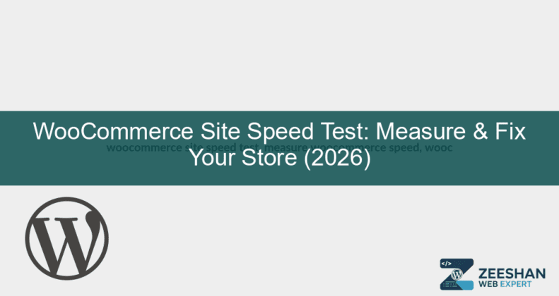 woocommerce site speed test — high speed performance score on a professional laptop screen