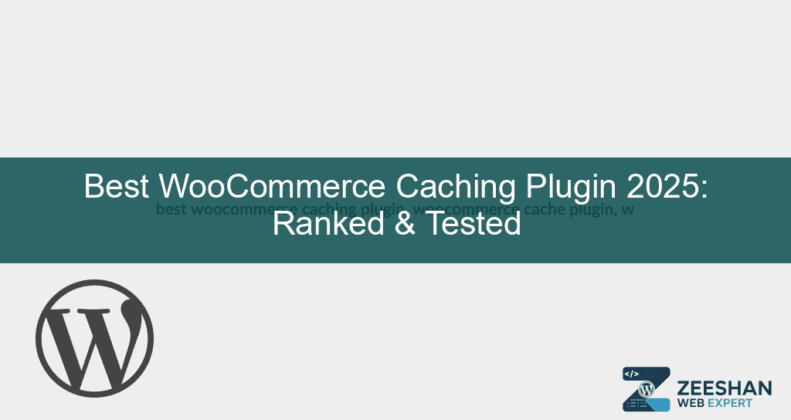 best woocommerce caching plugin — speed optimization dashboard on a high-end laptop