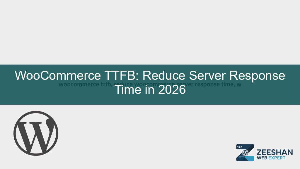 woocommerce ttfb — a speed test result showing a green server response time under 200ms