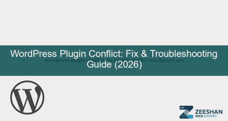 wordpress plugin conflict — a business owner looking at a broken website on a laptop screen