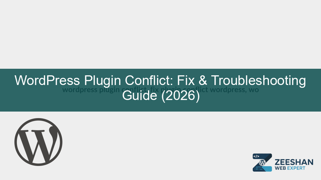 wordpress plugin conflict — a business owner looking at a broken website on a laptop screen