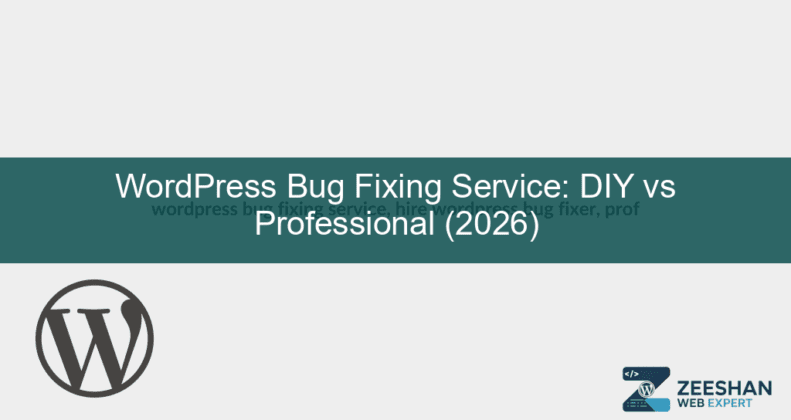 wordpress bug fixing service — a professional developer fixing code errors on a laptop screen