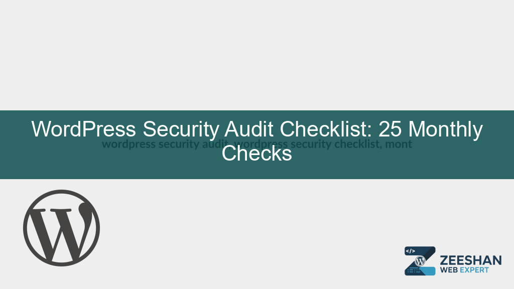 wordpress security audit — a secure laptop showing website security scanning dashboard with green checkmarks