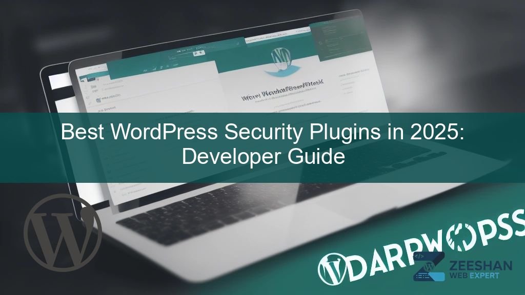 best wordpress security plugins — a digital security shield overlaying a clean wordpress admin dashboard