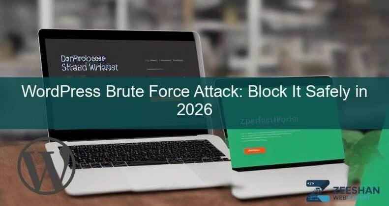 wordpress brute force attack — a secure WordPress login screen with a padlock icon representing website security