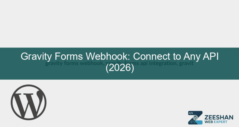 gravity forms webhook — a laptop displaying WordPress dashboard with webhook integration settings active
