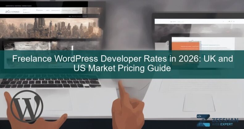 freelance wordpress developer rates — developer coding on laptop