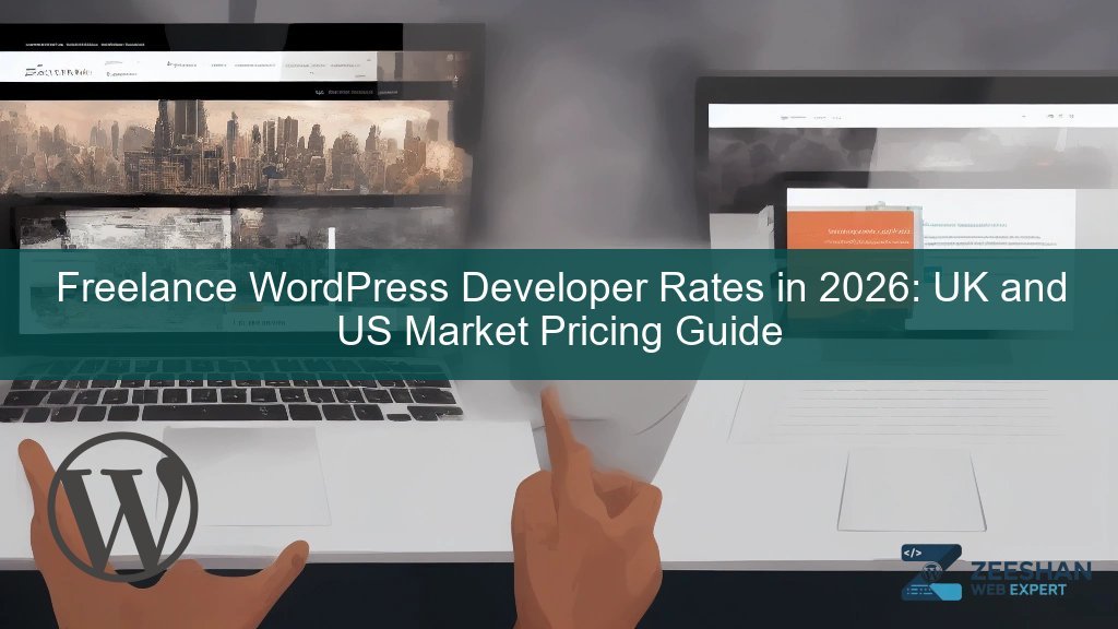 freelance wordpress developer rates — developer coding on laptop