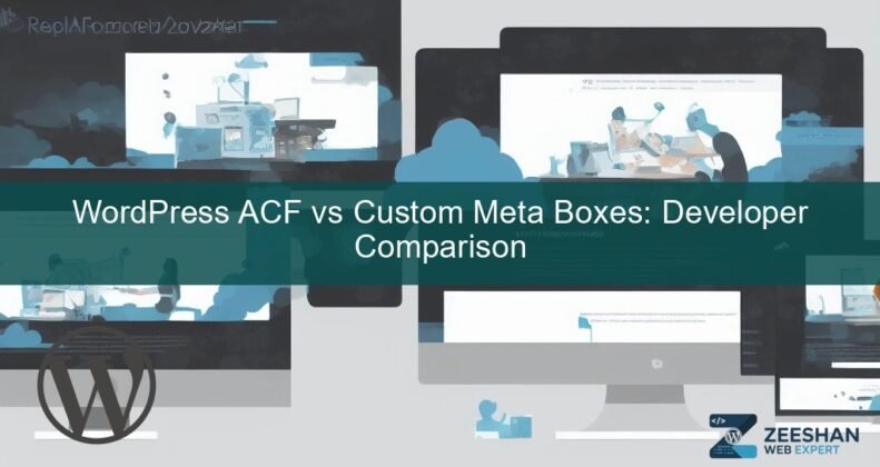 acf vs custom meta boxes — developer comparing code