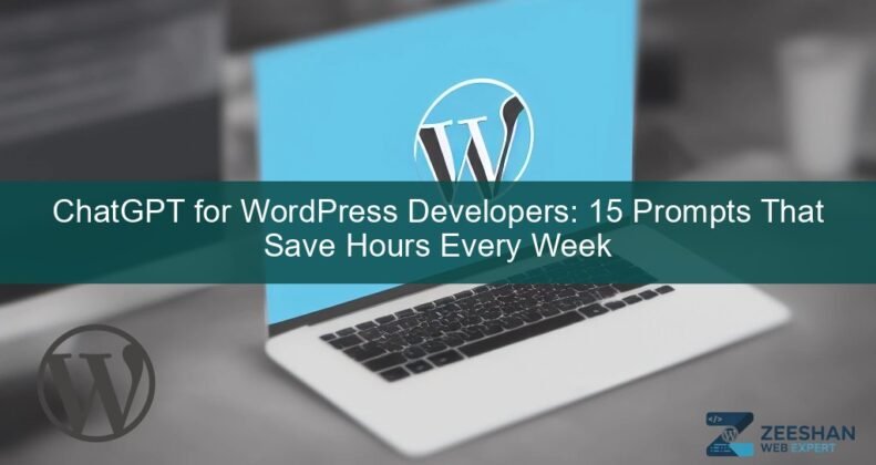 chatgpt wordpress developer — developer reviewing code on laptop