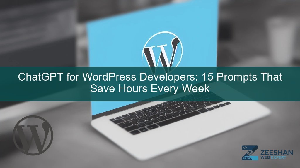 chatgpt wordpress developer — developer reviewing code on laptop