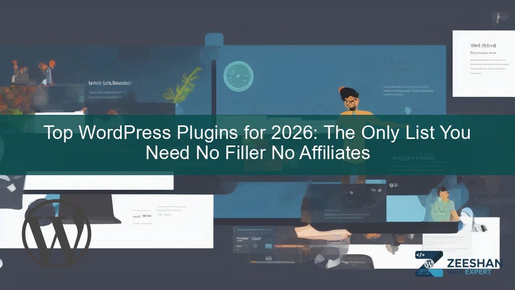 best wordpress plugins 2026 — a developer reviewing plugin options on a laptop