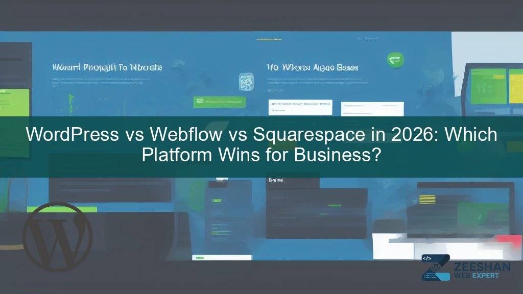 wordpress vs webflow — developer comparing website platforms on laptop