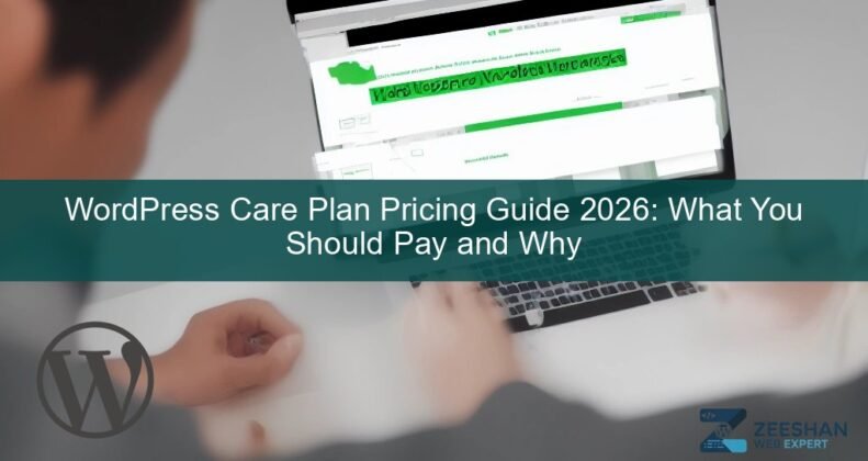 wordpress care plans — business owner reviewing website maintenance report