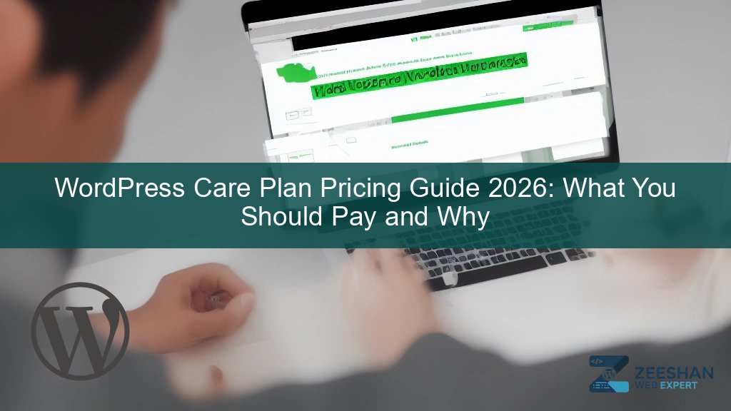 wordpress care plans — business owner reviewing website maintenance report