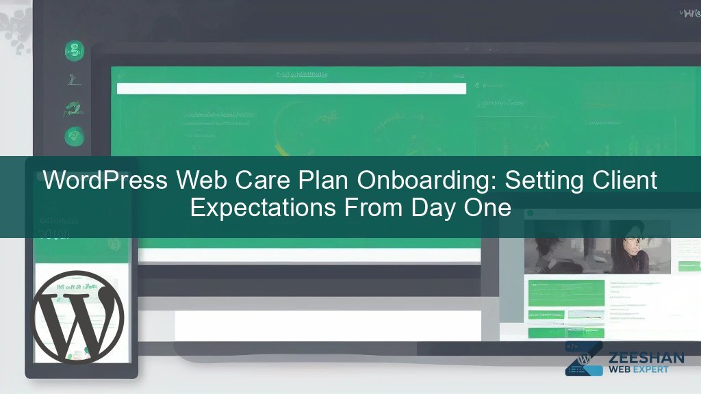 wordpress web care plan — developer reviewing site health dashboard on laptop