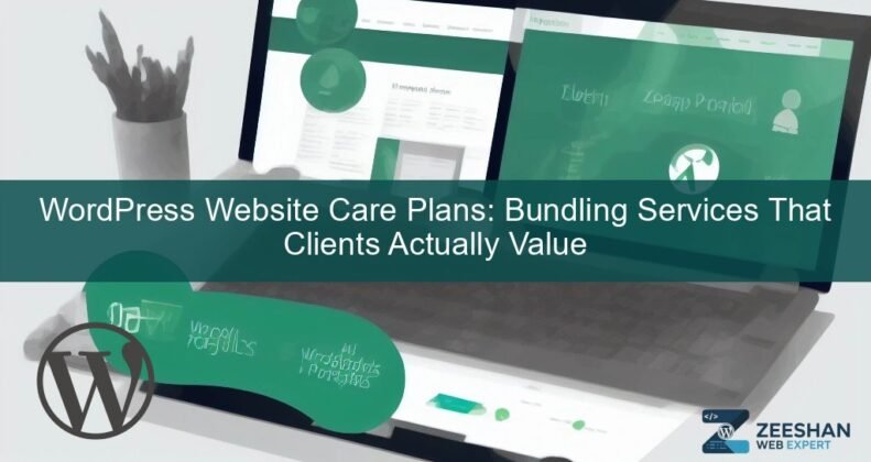 wordpress website care plans — business owner reviewing website health dashboard on laptop