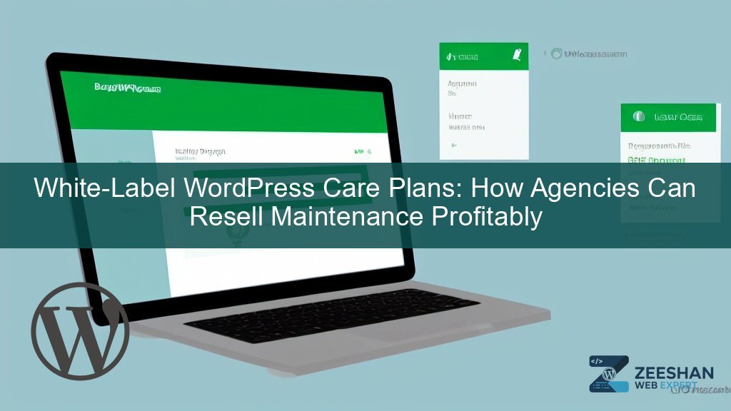 wordpress care plans — agency owner reviewing website maintenance dashboard