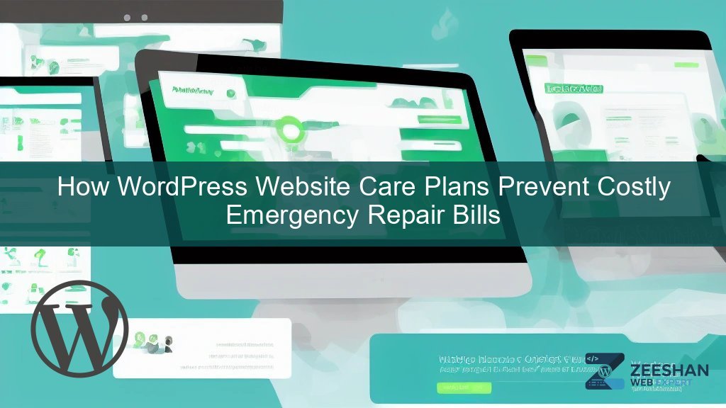 wordpress website care plans — business owner reviewing website dashboard on laptop