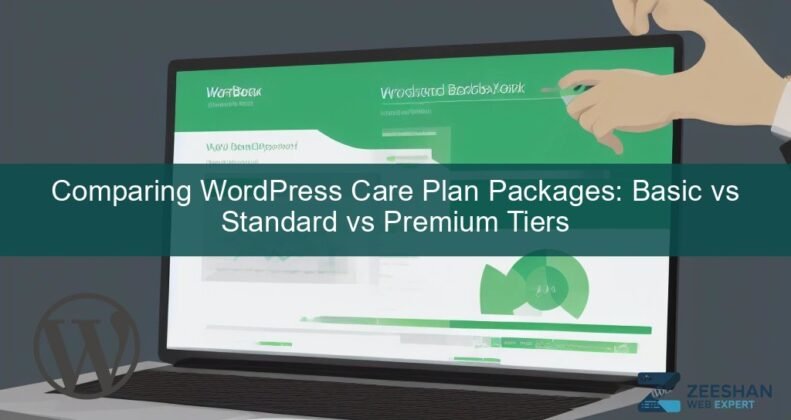 wordpress website care plan packages — business owner reviewing dashboard