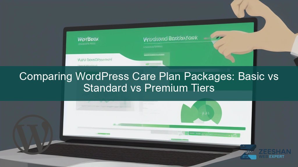 wordpress website care plan packages — business owner reviewing dashboard