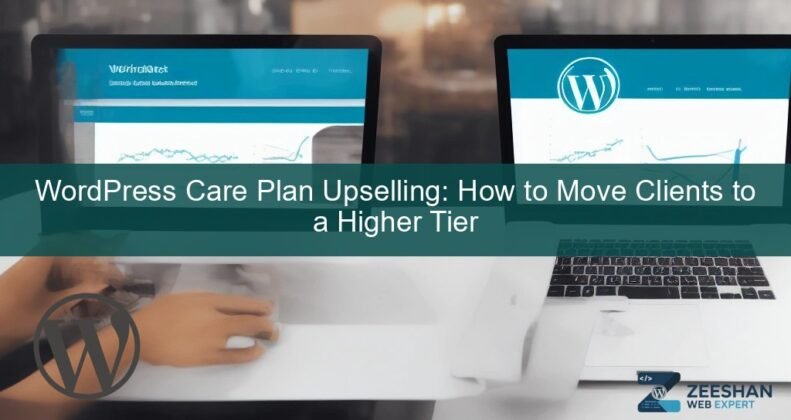 wordpress care plan — business owner reviewing website analytics on a laptop