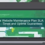 wordpress website maintenance plan — developer reviewing site health dashboard on laptop