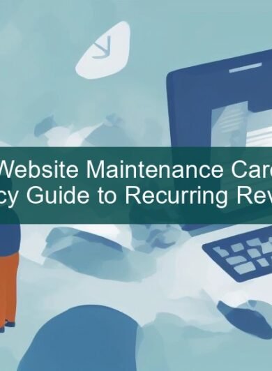 wordpress website maintenance care plans — business owner reviewing website analytics