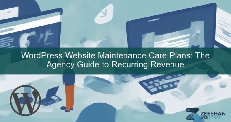 wordpress website maintenance care plans — business owner reviewing website analytics