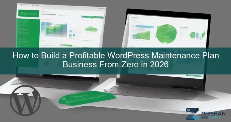 wordpress maintenance plans — business owner reviewing website analytics on laptop