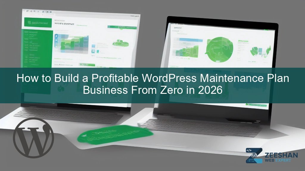 wordpress maintenance plans — business owner reviewing website analytics on laptop
