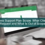 wordpress support plan — expert analyzing website performance on a laptop
