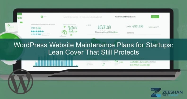 wordpress maintenance plans — a developer checking site security on a laptop