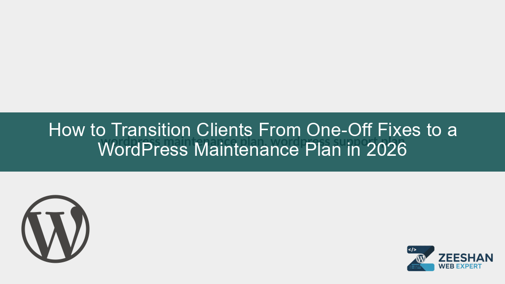 wordpress maintenance plan — developer reviewing site health dashboard on laptop