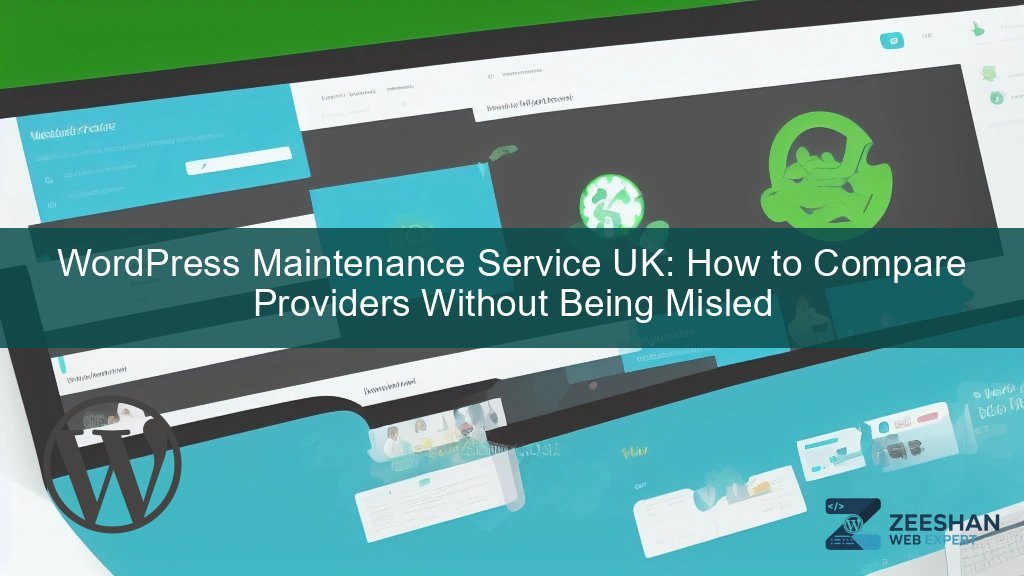 wordpress maintenance service uk — developer reviewing site health dashboard on laptop