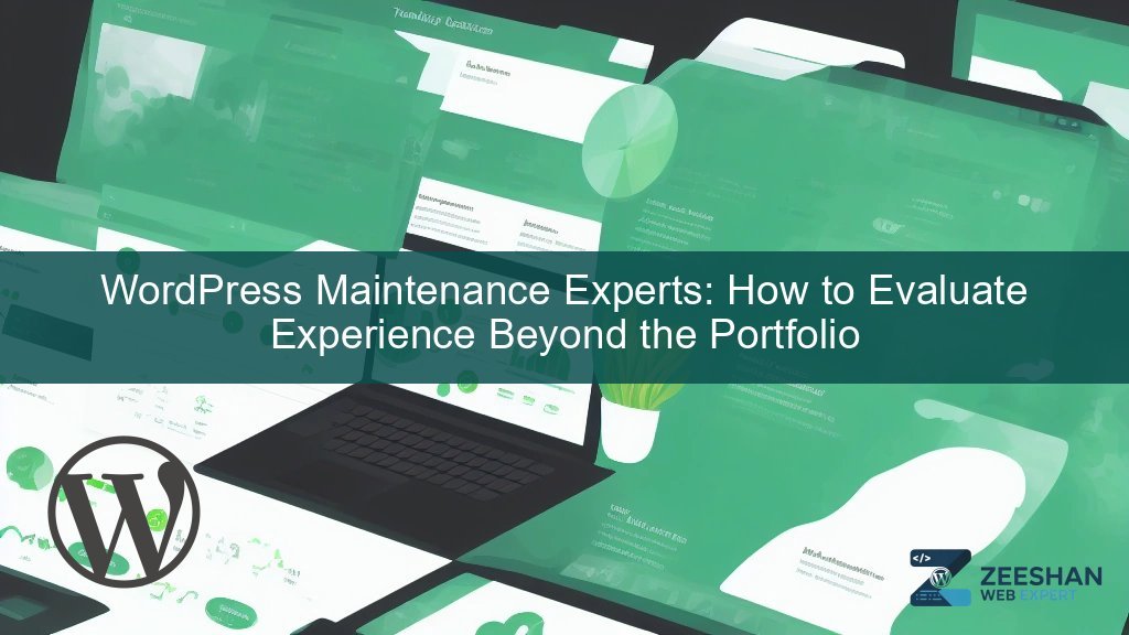 wordpress maintenance experts — developer reviewing site health dashboard on laptop