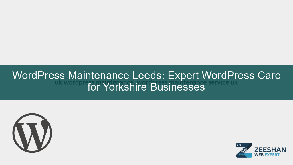 uk wordpress maintenance — developer reviewing site health dashboard on laptop
