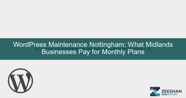 uk wordpress maintenance — developer reviewing site health dashboard on laptop
