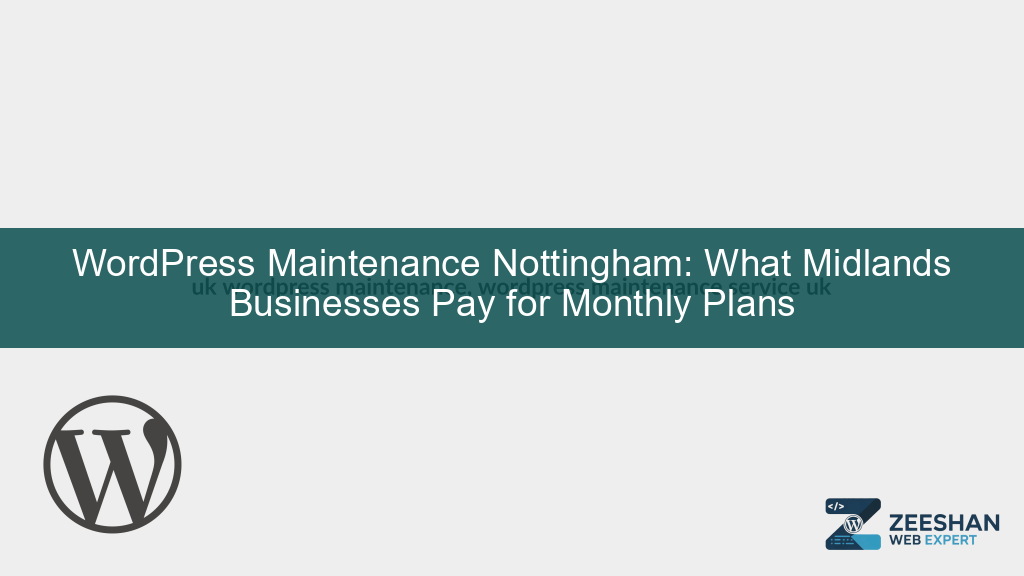 uk wordpress maintenance — developer reviewing site health dashboard on laptop