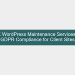 wordpress maintenance service uk — developer reviewing site health dashboard on laptop