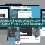 web development expert — developer coding on laptop
