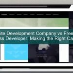 A business owner choosing between a website development company and a freelance WordPress developer