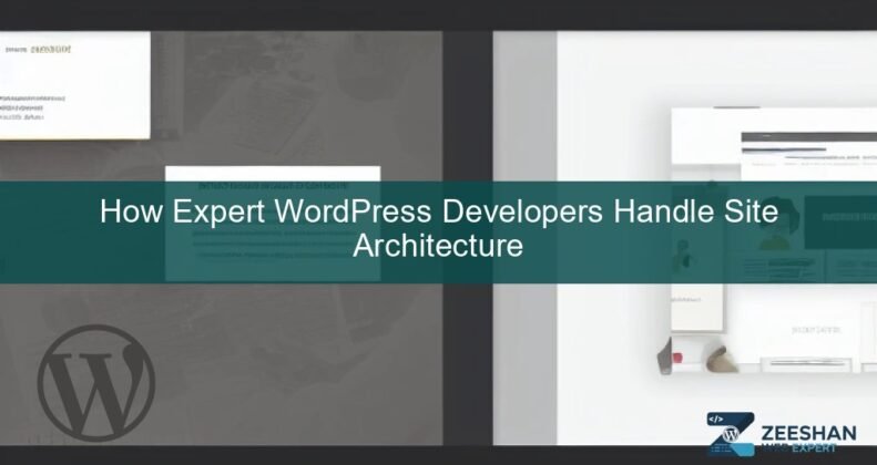 Expert WordPress developer working on site architecture