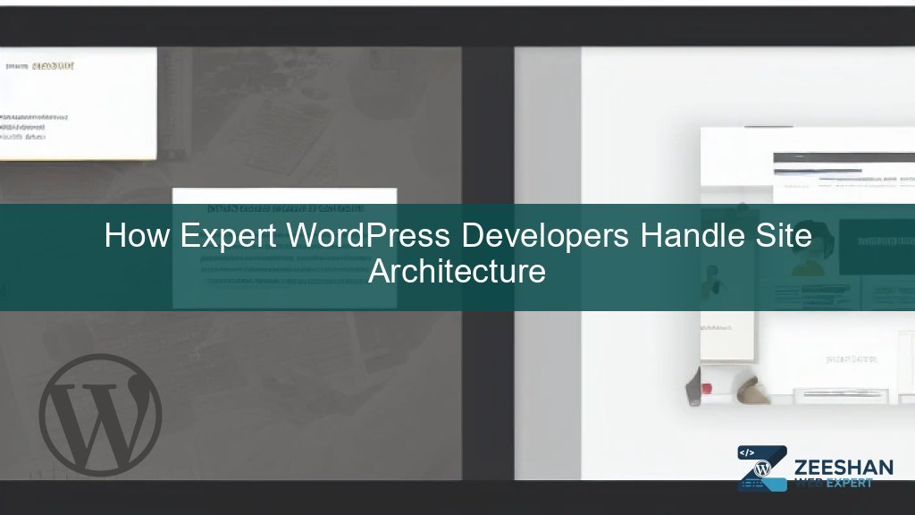 Expert WordPress developer working on site architecture